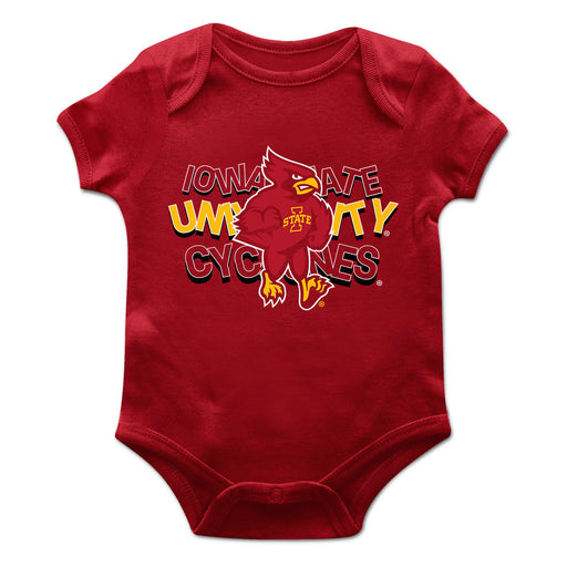 Iowa State Cyclones ISU Vive La Fete Infant Game Day Red Short Sleeve Bodysuit