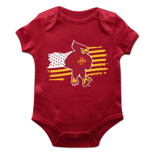 Iowa State Cyclones ISU Vive La Fete Infant Game Day Red Short Sleeve Bodysuit