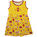 Iowa State Cyclones ISU Sleeveless Tank Dress Girls Gold Repeat Print Hand Sketched Vive La Fete Impressions