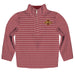 Iowa State Cyclones ISU Embroidered Red Stripes Quarter Zip Pullover