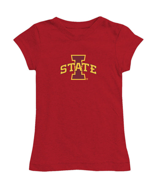 Iowa State Cyclones Girl´s Fitted Cotton T-shirt Red