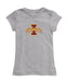Iowa State Cyclones Girl´s Fitted Cotton T-shirt Grey