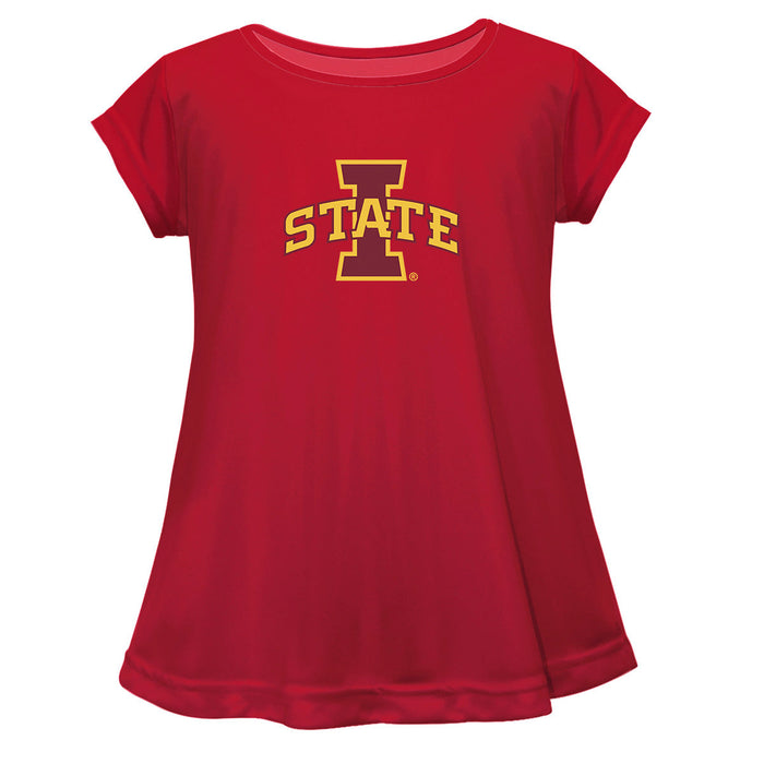 Iowa State Cyclones Short Sleeve Youth Cotton Top Red