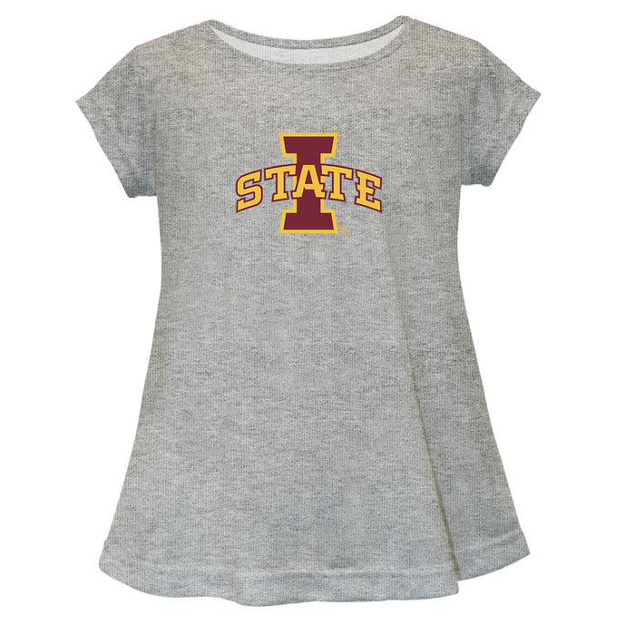 Iowa State Cyclones Short Sleeve Youth Cotton Top Grey