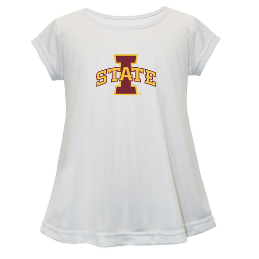 Iowa State Cyclones Short Sleeve Youth Cotton Top White