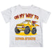 Iowa State Cyclones ISU Vive La Fete Monster Truck Boys Game Day White Short Sleeve Tee