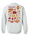 Iowa State Cyclones ISU Hand Sketched Vive La Fete Impressions Artwork Red Crew Neck Sweatshirt for Women - Vive La Fête - Online Apparel Store