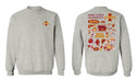 Iowa State Cyclones ISU Hand Sketched Vive La Fete Impressions Artwork Red Crew Neck Sweatshirt for Women - Vive La Fête - Online Apparel Store
