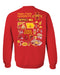 Iowa State Cyclones ISU Hand Sketched Vive La Fete Impressions Artwork Red Crew Neck Sweatshirt for Women - Vive La Fête - Online Apparel Store