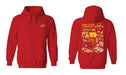 Iowa State Cyclones ISU Hand Sketched Vive La Fete Impressions Artwork Red Cotton Fleece Long Sleeve Hoodie - Vive La Fête - Online Apparel Store