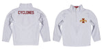 Iowa State Cyclones Vive La Fete Logo and Mascot Name Womens White Quarter Zip Pullover - Vive La Fête - Online Apparel Store