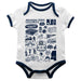 Jackson State University Tigers Hand Sketched Vive La Fete Impressions Artwork Infant White Short Sleeve Onesie Bodysuit