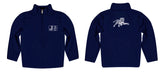 Jackson State University Tigers Vive La Fete Game Day Solid Blue Quarter Zip Pullover Sleeves - Vive La Fête - Online Apparel Store