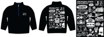 Jackson State University Tigers Hand Sketched Vive La Fete Impressions Artwork Black Boys Quarter Zip Pullover V1 - Vive La Fête - Online Apparel Store