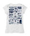Jackson State University Tigers Hand Sketched Vive La Fete Impressions Artwork White Girls Cotton Short Sleeve Tee - Vive La Fête - Online Apparel Store