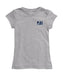 Jackson State University Tigers Hand Sketched Vive La Fete Impressions Artwork Grey Girls Cotton Short Sleeve Tee
