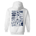 Jackson State University Tigers Hand Sketched Artwork Cotton Fleece Women Hoodie - Vive La Fête - Online Apparel Store