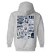 Jackson State University Tigers Hand Sketched Artwork Cotton Fleece Women Hoodie - Vive La Fête - Online Apparel Store