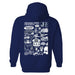 Jackson State University Tigers Hand Sketched Artwork Cotton Fleece Women Hoodie - Vive La Fête - Online Apparel Store