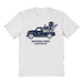 Jackson State Tigers JSU Hand Sketched Vive La Fete Impressions Truck White T-shirt for Women