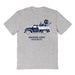 Jackson State Tigers JSU Hand Sketched Vive La Fete Impressions Truck Grey T-shirt for Women