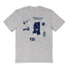 Jackson State Tigers JSU Hand Sketched Vive La Fete Impressions Icones Grey T-shirt for Women