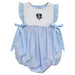 Johns Hopkins Blue Jays Embroidered Light Blue Gingham Girls Bubble