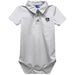 Johns Hopkins Blue Jays Embroidered White Solid Knit Boys Polo Bodysuit