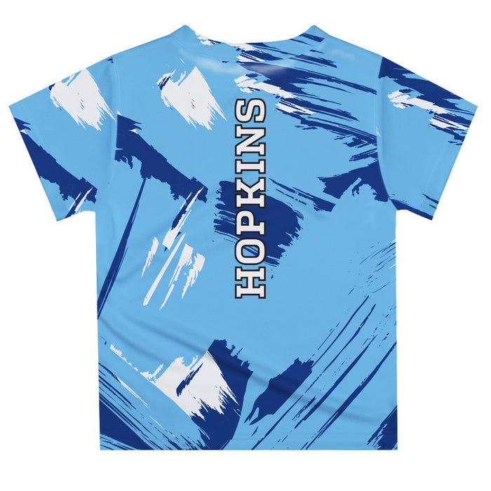 Johns Hopkins Blue Jays Vive La Fete Boys Game Day Light Blue Short Sleeve Tee Paint Brush