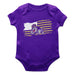 James Madison University Dukes Vive La Fete Infant Game Day Purple Short Sleeve Bodysuit