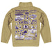 James Madison University Dukes Hand Sketched Vive La Fete Impressions Artwork Gold Boys Quarter Zip Pullover V1 - Vive La Fête - Online Apparel Store