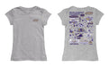 James Madison University Dukes Hand Sketched Vive La Fete Impressions Artwork Grey Girls Cotton Short Sleeve Tee - Vive La Fête - Online Apparel Store