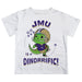 James Madison University Dukes Vive La Fete Dinorrific Boys Game Day White Short Sleeve Tee