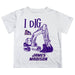 James Madison University Dukes Vive La Fete Excavator Boys Game Day White Short Sleeve Tee