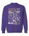 JMU Dukes Vive La Fete Impressions Purple Cotton Crewneck Sweatshirt for Women
