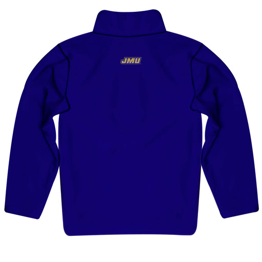 James Madison Dukes Vive La Fete Logo and Mascot Name Womens Purple Quarter Zip Pullover - Vive La Fête - Online Apparel Store