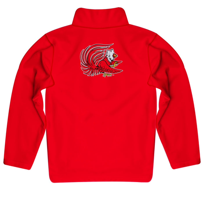 Jacksonville State Gamecocks Vive La Fete Game Day Solid Red Quarter Zip Pullover Sleeves - Vive La Fête - Online Apparel Store