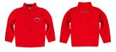 JSU Gamecocks Vive La Fete Logo and Mascot Name Womens Red Quarter Zip Pullover - Vive La Fête - Online Apparel Store