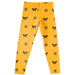 Kennesaw State KSU Owls Vive La Fete Girls Game Day All Over Two Logos Elastic Waist Classic Play Gold Leggings Tights