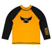 Kennesaw State University KSU Owls Vive La Fete Logo Gold Long Sleeve Raglan Rashguard