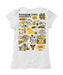 Kennesaw State University KSU Owls Hand Sketched Vive La Fete Impressions Artwork White Girls Cotton Short Sleeve Tee - Vive La Fête - Online Apparel Store