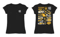 Kennesaw State University KSU Owls Hand Sketched Vive La Fete Impressions Artwork Black Girls Cotton Short Sleeve Tee - Vive La Fête - Online Apparel Store