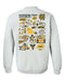 Kennesaw State University KSU Owls Hand Sketched Artwork Black Crewneck Sweatshirt for Women - Vive La Fête - Online Apparel Store