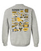 Kennesaw State University KSU Owls Hand Sketched Artwork Black Crewneck Sweatshirt for Women - Vive La Fête - Online Apparel Store
