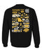 Kennesaw State University KSU Owls Hand Sketched Artwork Black Crewneck Sweatshirt for Women - Vive La Fête - Online Apparel Store