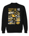 Kennesaw State Owls Vive La Fete Impressions Black Cotton Crewneck Sweatshirt for Women