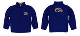 Kent State Golden Flashes Vive La Fete Game Day Solid Blue Quarter Zip Pullover Sleeves - Vive La Fête - Online Apparel Store
