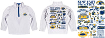Kent State Golden Flashes Hand Sketched Vive La Fete Impressions Artwork White Boys Quarter Zip Pullover V1 - Vive La Fête - Online Apparel Store