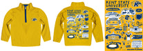Kent State Golden Flashes Hand Sketched Vive La Fete Impressions Artwork Gold Boys Quarter Zip Pullover V1 - Vive La Fête - Online Apparel Store
