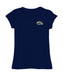 Kent State Golden Flashes Hand Sketched Vive La Fete Impressions Artwork Navy Girls Cotton Short Sleeve Tee